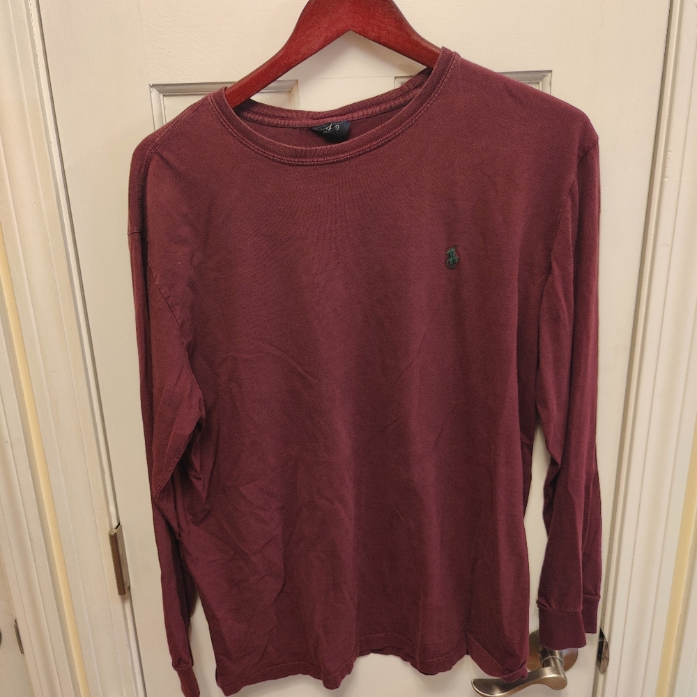 Polo by Ralph Lauren Men's Navy Long Sleeve Shirt Large